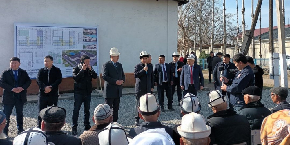 В селе Кызыл-Кырман Узгенского района заложили новую школу