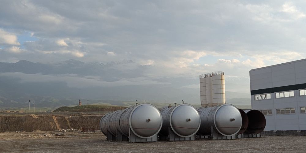 Строительство завода газобетона продолжается в Баткенской области