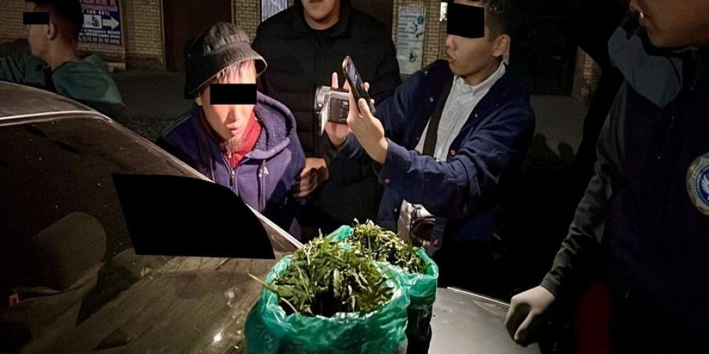 Балыкчы шаарына баңги затын системалуу түрдө ташып келүү менен алектенген КР жарандары Т.Э.Ж. жана Ж.у.Э. кармалды