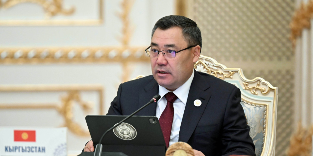 Садыр Жапаров Душанбеде КМШ мамлекет башчыларынын кеңешинин жыйынында сөз сүйлөдү