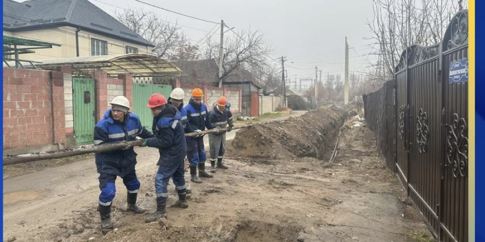Бишкекте 10 чакырымдан ашык жаңы кабелдик линиялар тартылды