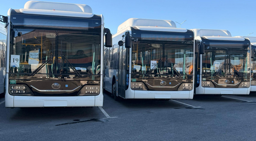 Бишкекке 95 жаңы автобус жеткирилди
