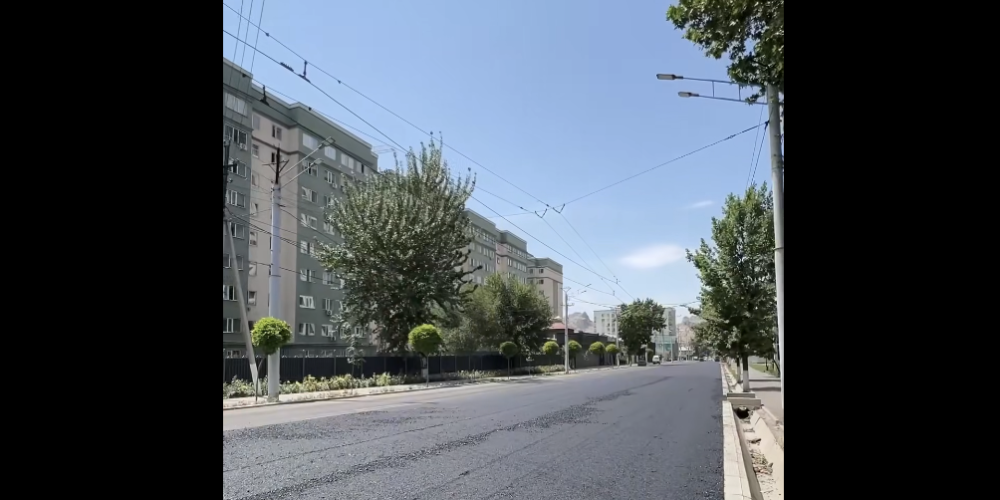В Оше начался капитальный ремонт улицы Курманжан Датки