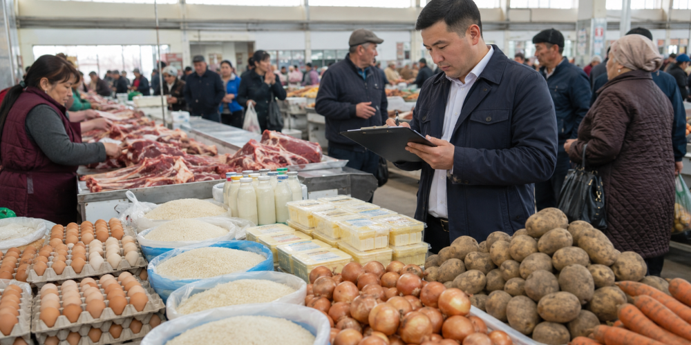 Антимонопольная служба назвала самые дорогие и дешевые продукты в регионах Кыргызстана
