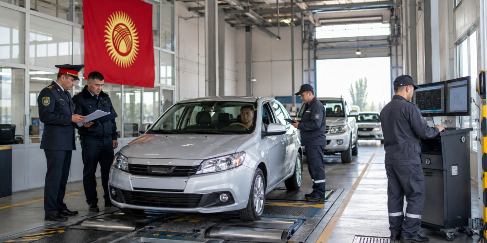 В Кыргызстане с 1 июля изменился порядок техосмотра автомобилей