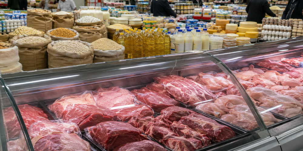 Мировые цены на продовольствие немного снизились, но мясо подорожало до рекорда