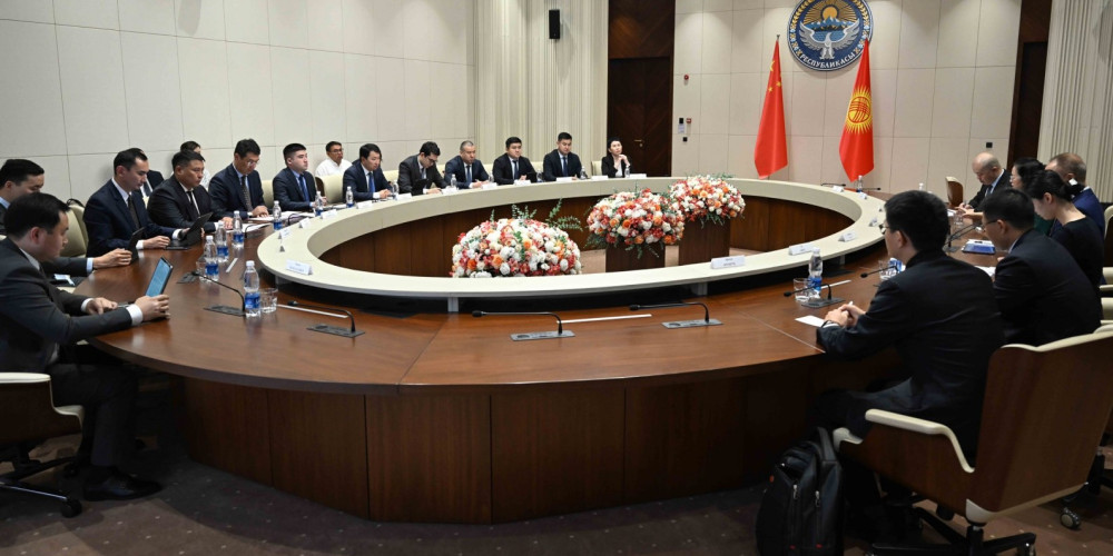 Эрлист Акунбеков Кытайдын Эл аралык өнүктүрүү жана кызматташтык агенттигинин Төрагасы Чэнь Сяодун менен жолукту