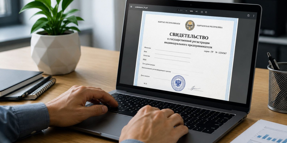 ИП в Кыргызстане смогут скачать регистрационное свидетельство онлайн