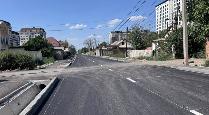 Бишкектеги Леваневский көчөсүнүн капиталдык оңдоо иштери аяктады
