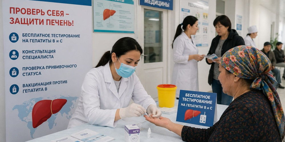 В Кыргызстане проходят дни бесплатного тестирования на вирусные гепатиты