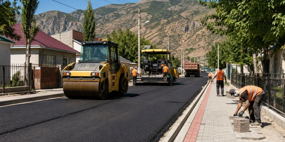 В Токтогуле за 436,8 млн сомов заасфальтируют более 32 км улиц