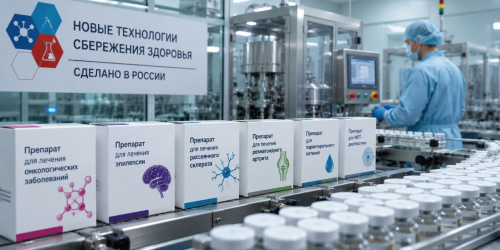 В России запустили производство 10 жизненно важных лекарств