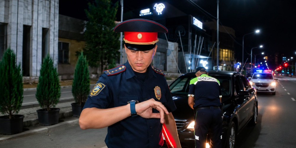 В Чолпон-Ате продолжаются рейды по проверке водителей