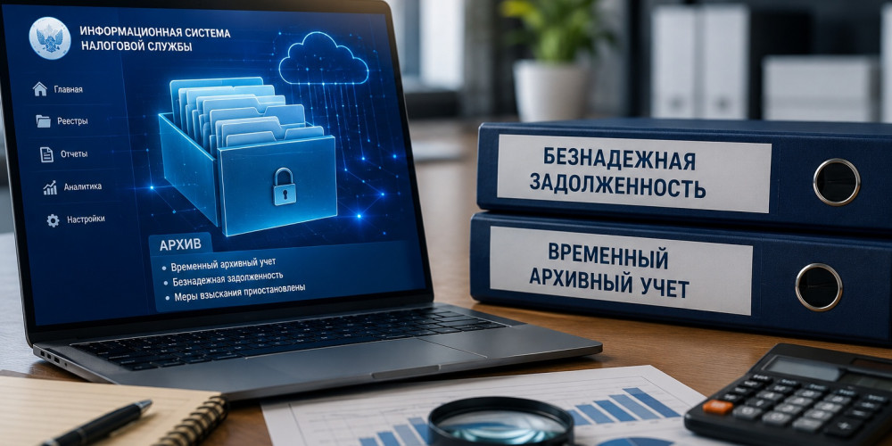 Безнадежные налоговые долги будут временно переводить в виртуальный архив