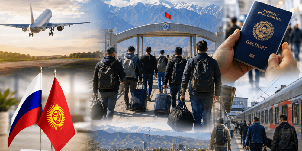 Более 14 тысяч человек приехали в Кыргызстан из России за год