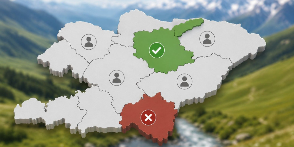 Больше всего коррупции в полпредствах президента видят жители Чуйской области, меньше всего – Нарынской