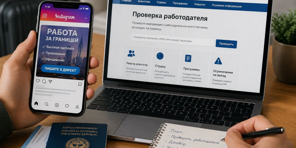 Минтруд: нашли работу за границей в Instagram или TikTok – сначала проверьте работодателя