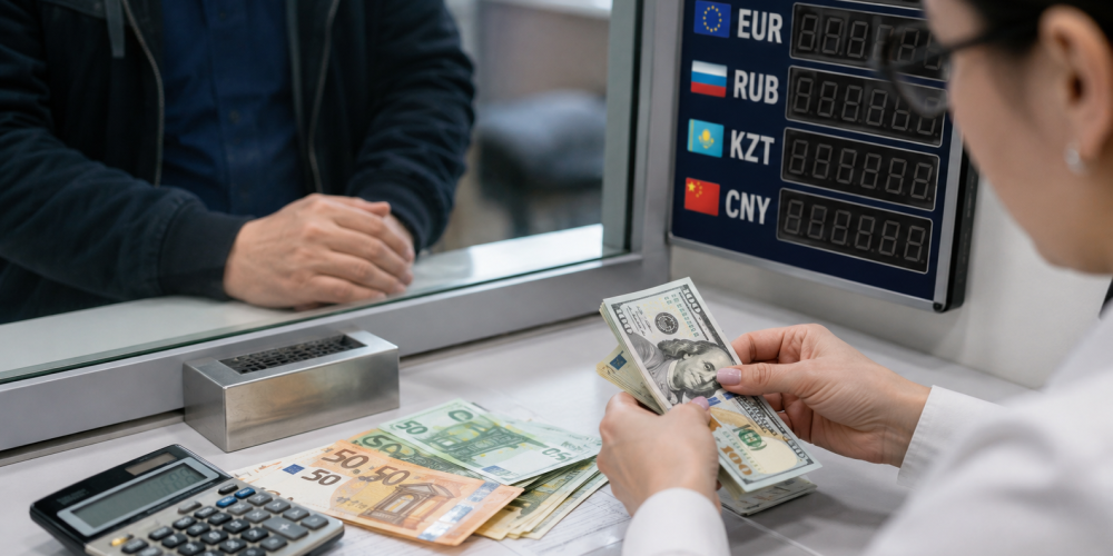 В Кыргызстане хотят усилить проверку клиентов при обмене наличной валюты