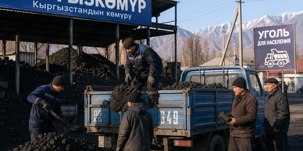 «Кыргызкөмүр» кампаларда калкка көмүр сатууну баштады