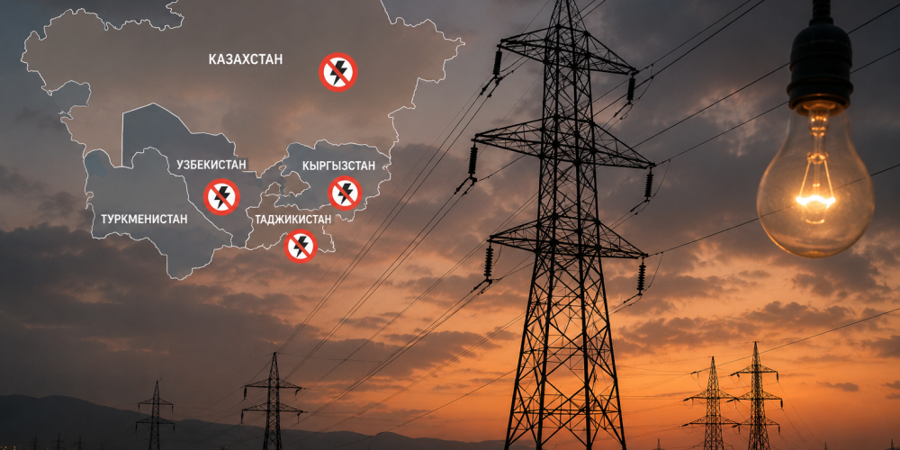 Энергосбой затронул сразу четыре страны Центральной Азии, включая Кыргызстан