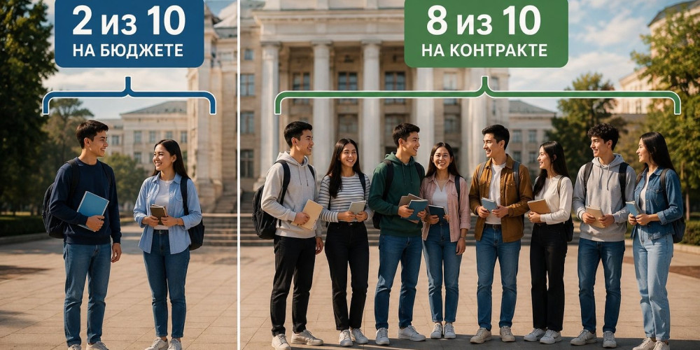 Восемь из десяти зачисленных в вузы студентов будут учиться на контракте