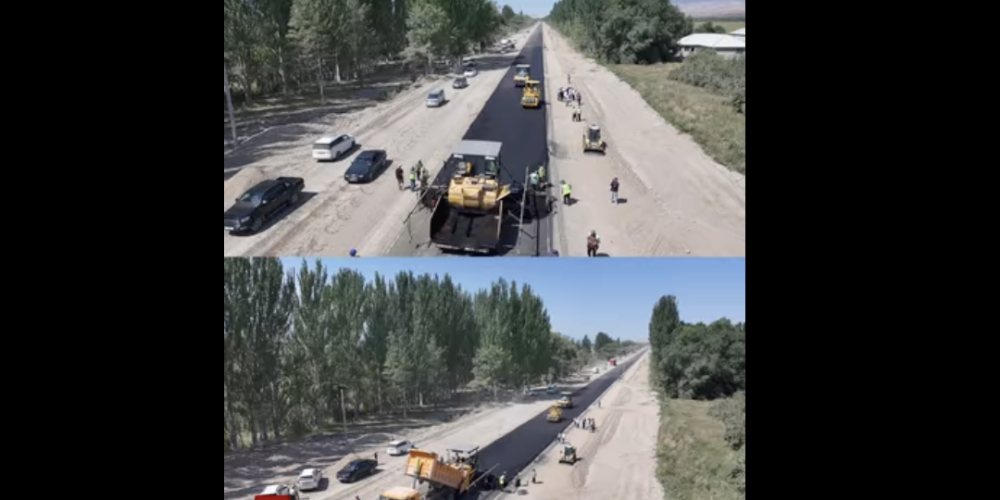 Суусамыр – Талас – Тараз унаа жолун оңдоо: жерине 220 атайын техника жана 473 адис тартылды