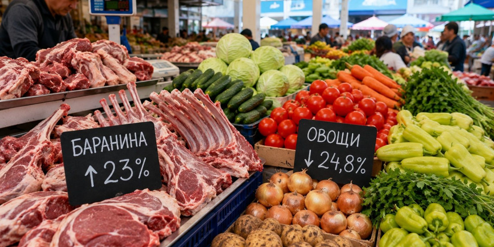 Минэконом: баранина подорожала на 23%, а овощи стали дешевле почти на четверть