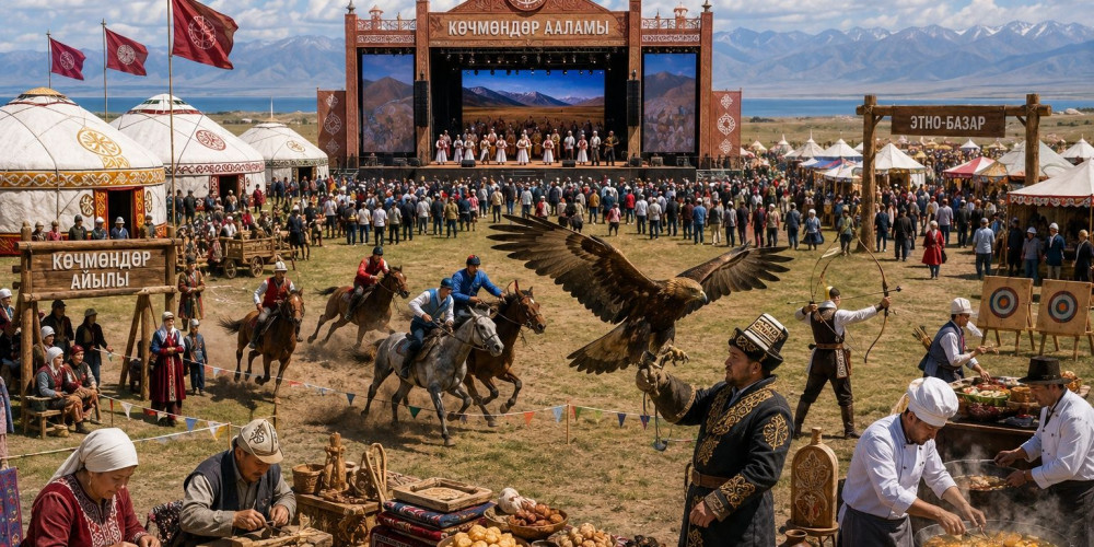 Скачки, беркуты, этно-базар и кухня мира: что развернется в Кырчыне во время Игр кочевников