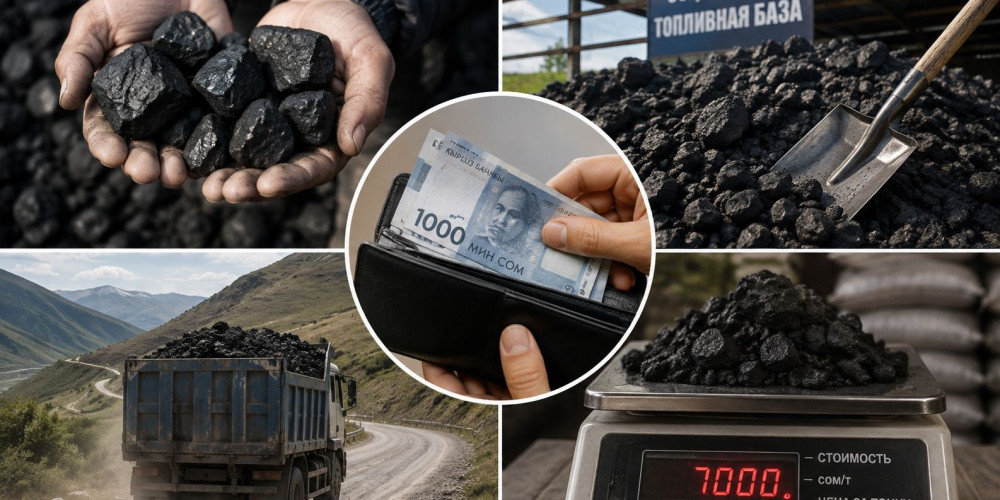 Бишкекте көмүрдүн баасы тоннасына 7 миң сомго чейин кымбаттады