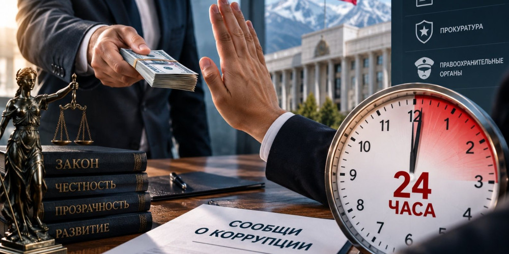 В Кыргызстане установили 24-часовой срок для сообщения о попытках склонения к коррупции