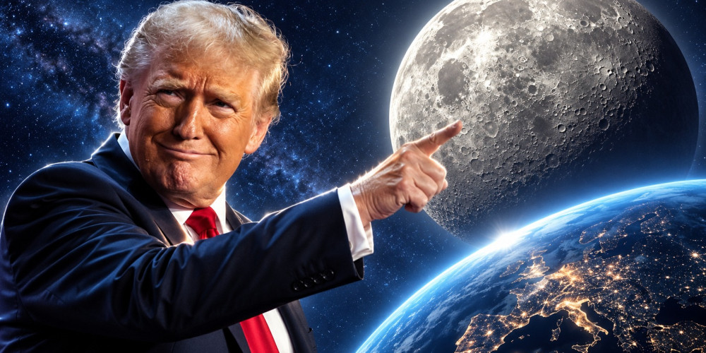 Трамп заявил, что Луна принадлежит США