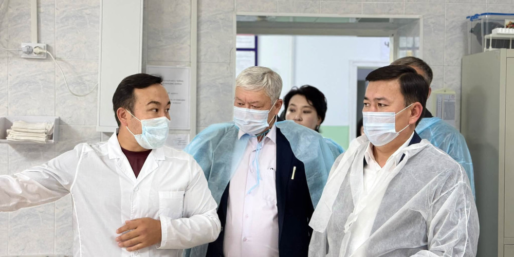 Улан Маматканов ознакомился с деятельностью Нарынской областной объединенной больницы