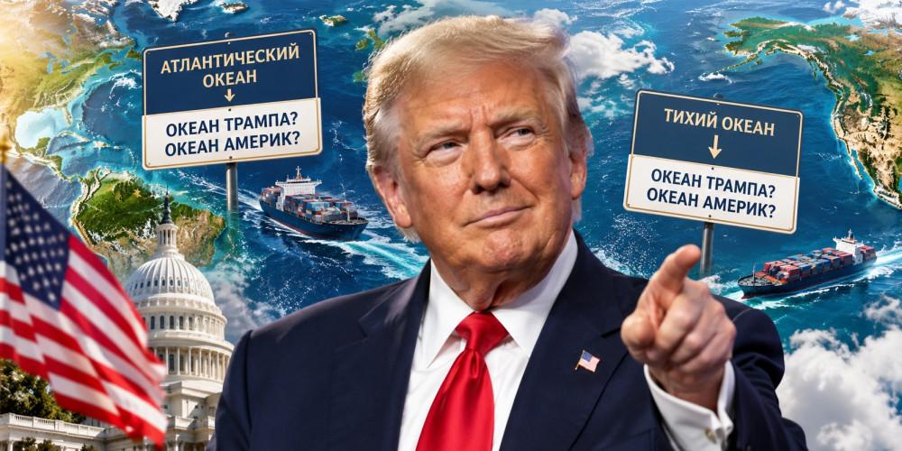 Трамп предложил переименовать Атлантический или Тихий океан в «океан Трампа»