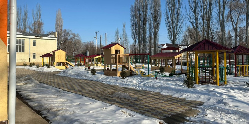 Ак-Добо айылында 100 орундуу бала бакча курулду