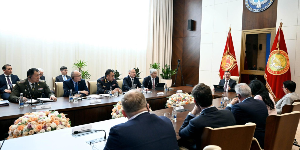 Садыр Жапаров принял делегацию депутатов подкомитета Европарламента по правам человека