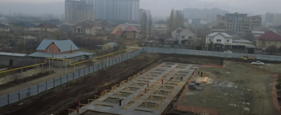 Строительство новой школы в селе Кок-Жар завершено на 75%