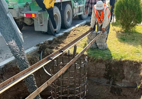 Балыкчы шаарында көрктөндүрүү иштери жүрүүдө