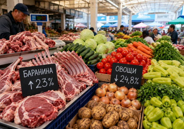 Минэконом: баранина подорожала на 23%, а овощи стали дешевле почти на четверть