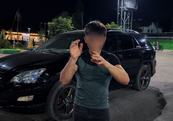 В Манасе задержали 16-летнего водителя за автохулиганство