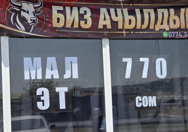 Манас шаарында арзан баада эт саткан муниципалдык дүкөн ачылды 