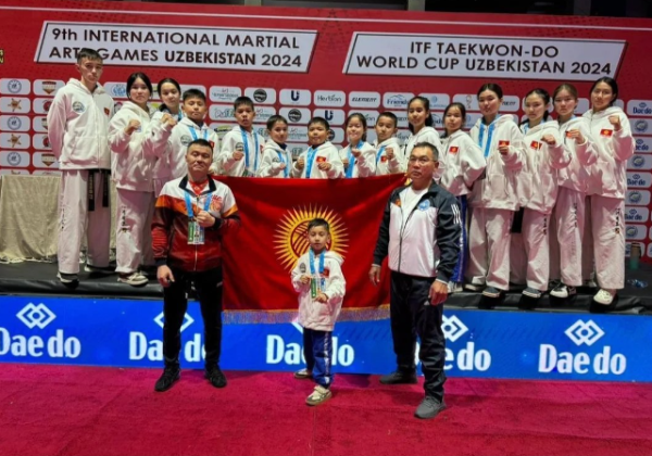 Таэквон-до ITF боюнча курама Өзбекстандагы Дүйнө кубогунда 123 медаль жеңди