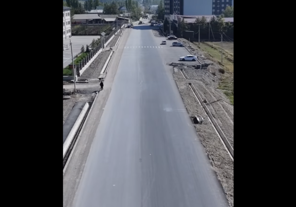 Комсомол – Барпы – Түрк-Абад унаа жолуна асфальт төшөлүүдө
